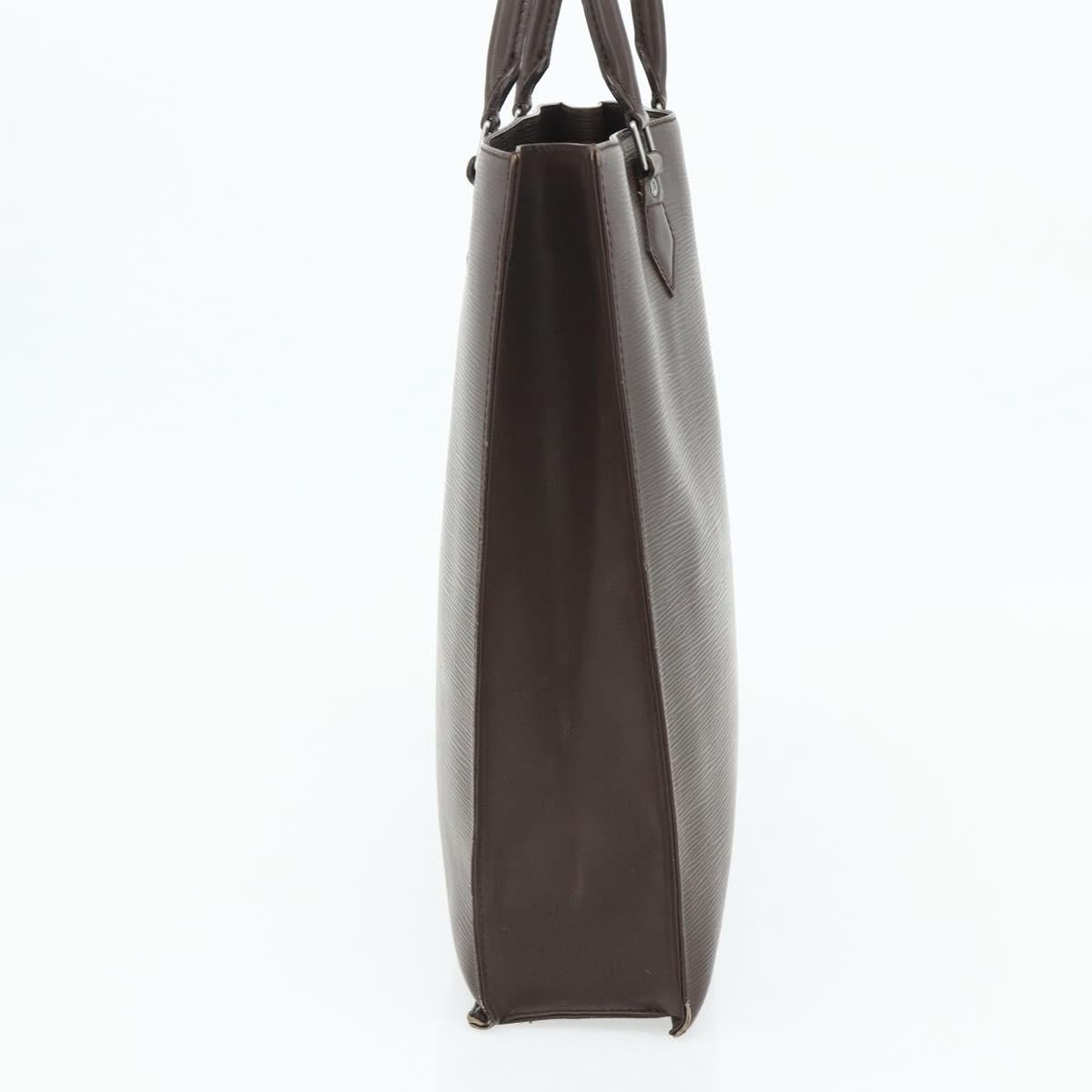 LOUIS VUITTON Epi Sac Plat Hand Bag Mocha Brown M5908D LV Auth 83038