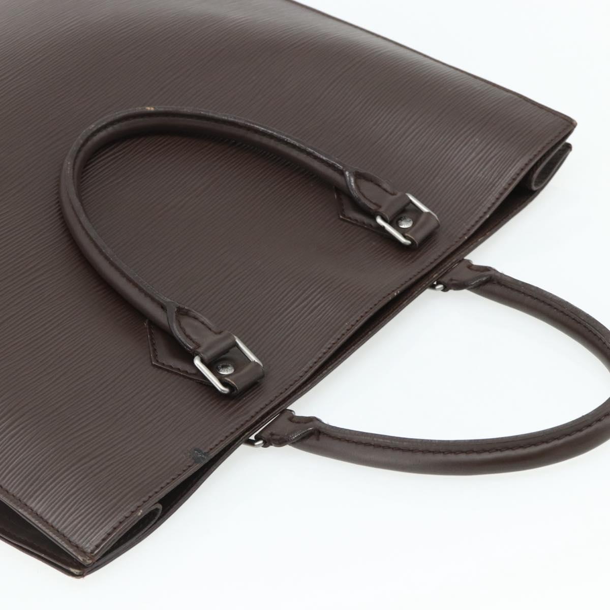 LOUIS VUITTON Epi Sac Plat Hand Bag Mocha Brown M5908D LV Auth 83038