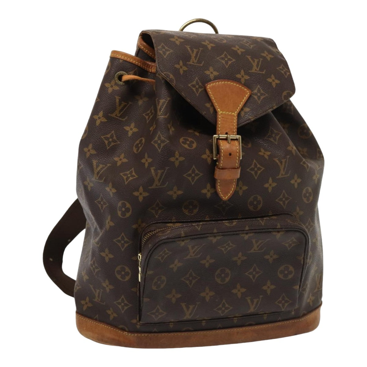 LOUIS VUITTON Monogram Montsouris GM Backpack M51135 LV Auth 83046