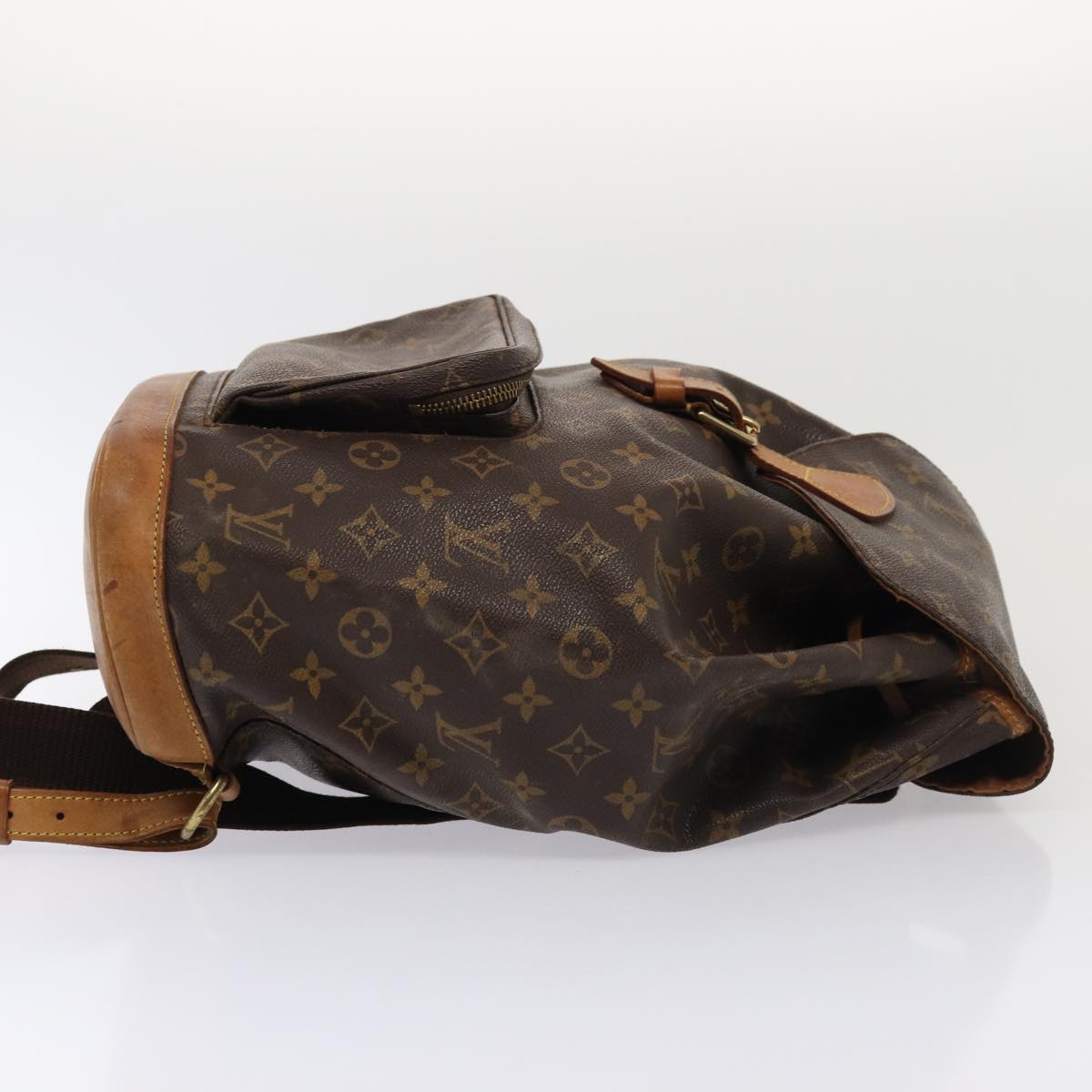 LOUIS VUITTON Monogram Montsouris GM Backpack M51135 LV Auth 83046