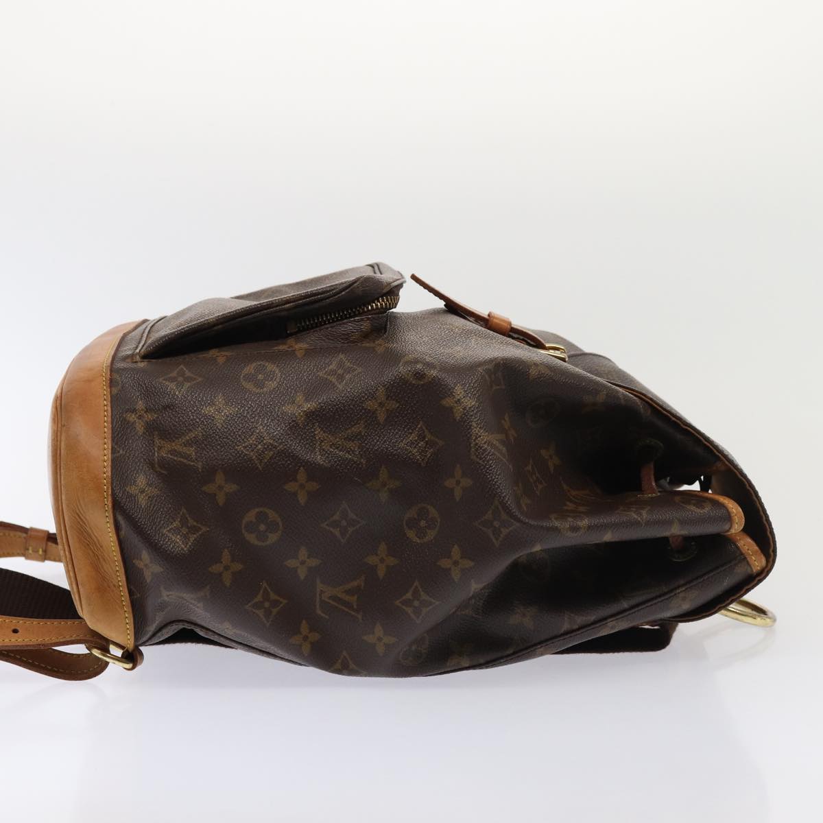 LOUIS VUITTON Monogram Montsouris GM Backpack M51135 LV Auth 83047