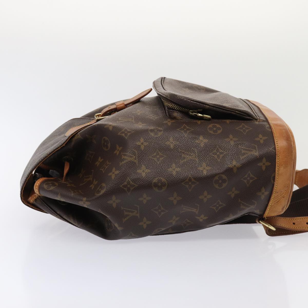 LOUIS VUITTON Monogram Montsouris GM Backpack M51135 LV Auth 83047