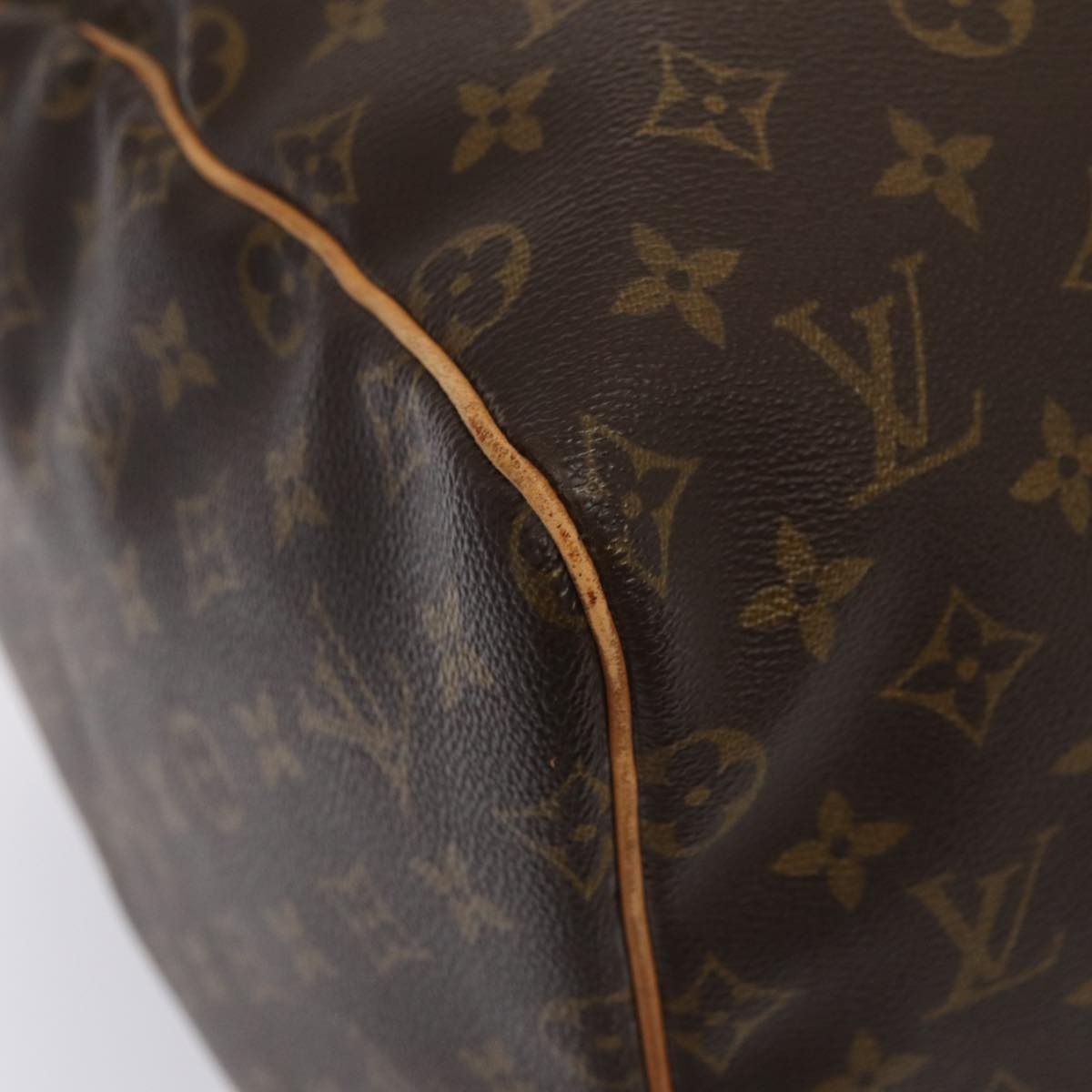 LOUIS VUITTON Monogram Keepall 55 Boston Bag M41424 LV Auth 83060