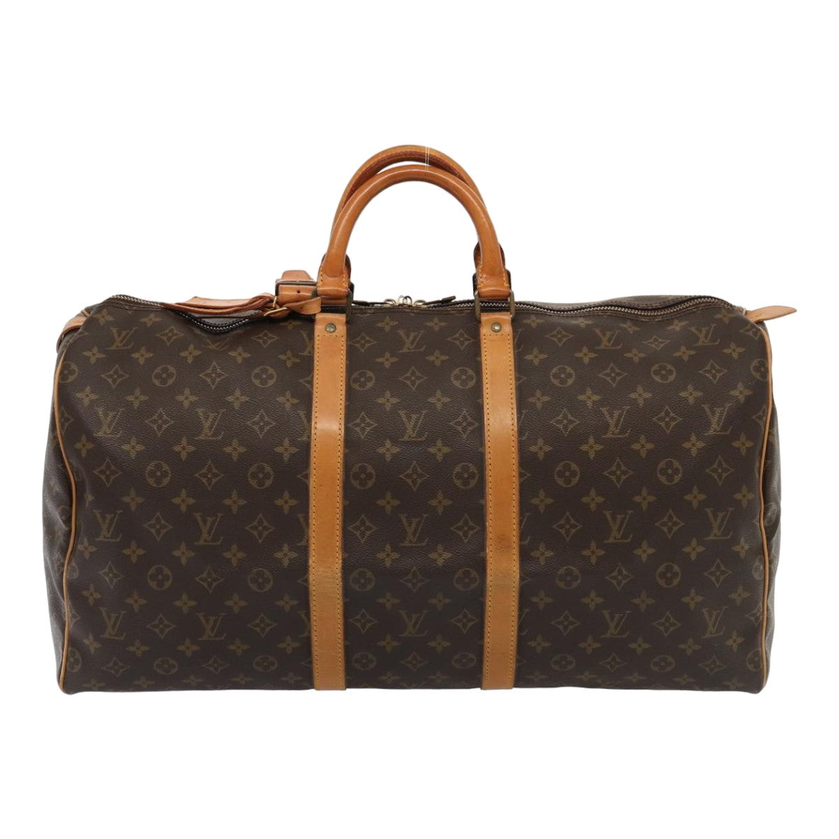 LOUIS VUITTON Monogram Keepall 55 Boston Bag M41424 LV Auth 83060