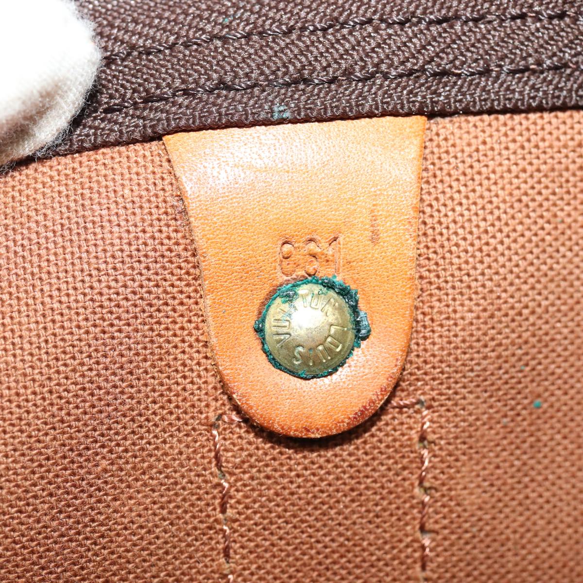 LOUIS VUITTON Monogram Keepall 55 Boston Bag M41424 LV Auth 83060