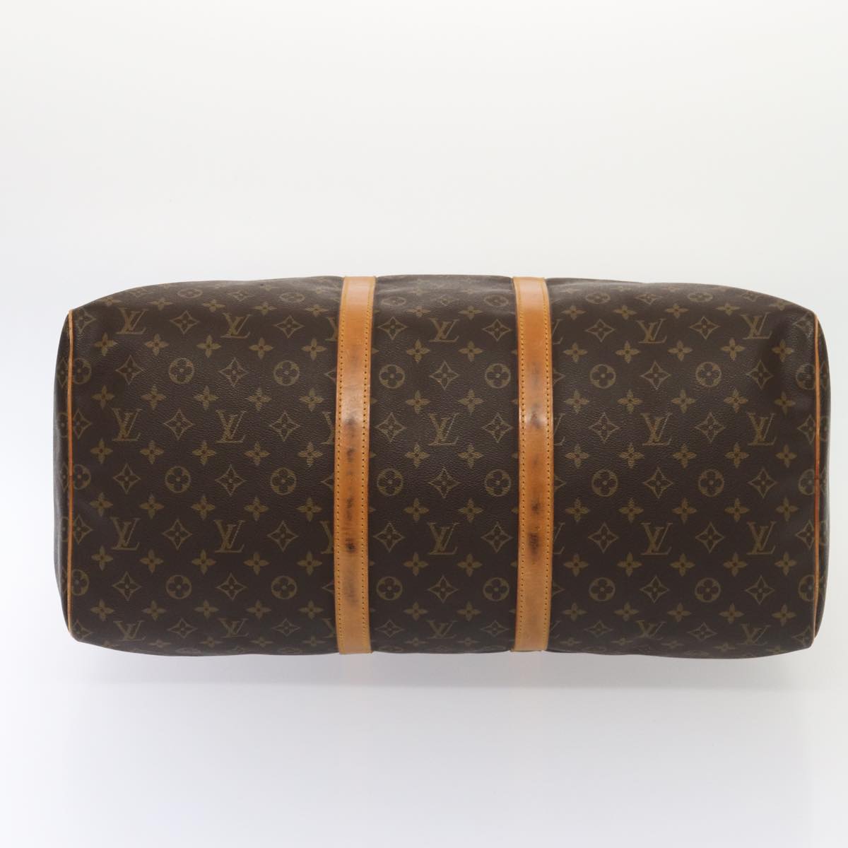 LOUIS VUITTON Monogram Keepall 55 Boston Bag M41424 LV Auth 83060