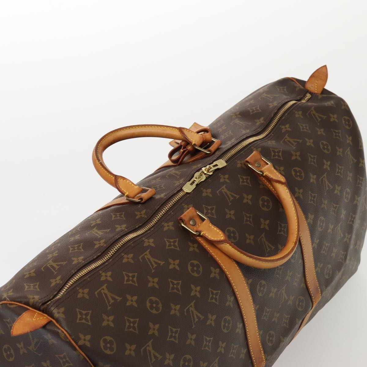 LOUIS VUITTON Monogram Keepall 60 Boston Bag M41422 LV Auth 83061