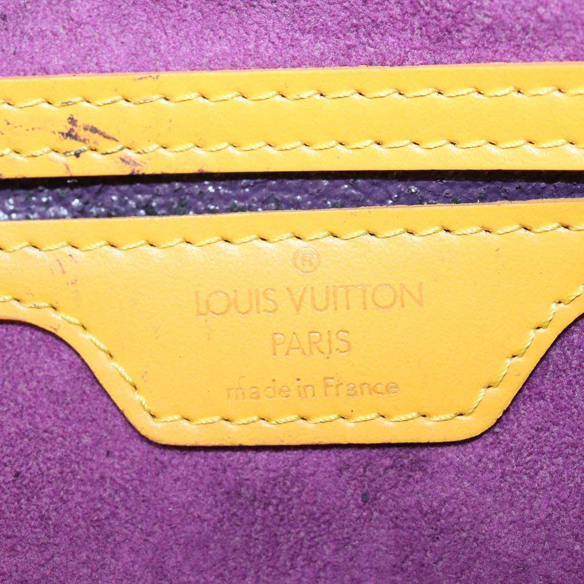 LOUIS VUITTON Epi Mabillon Backpack Yellow M52239 LV Auth 83123