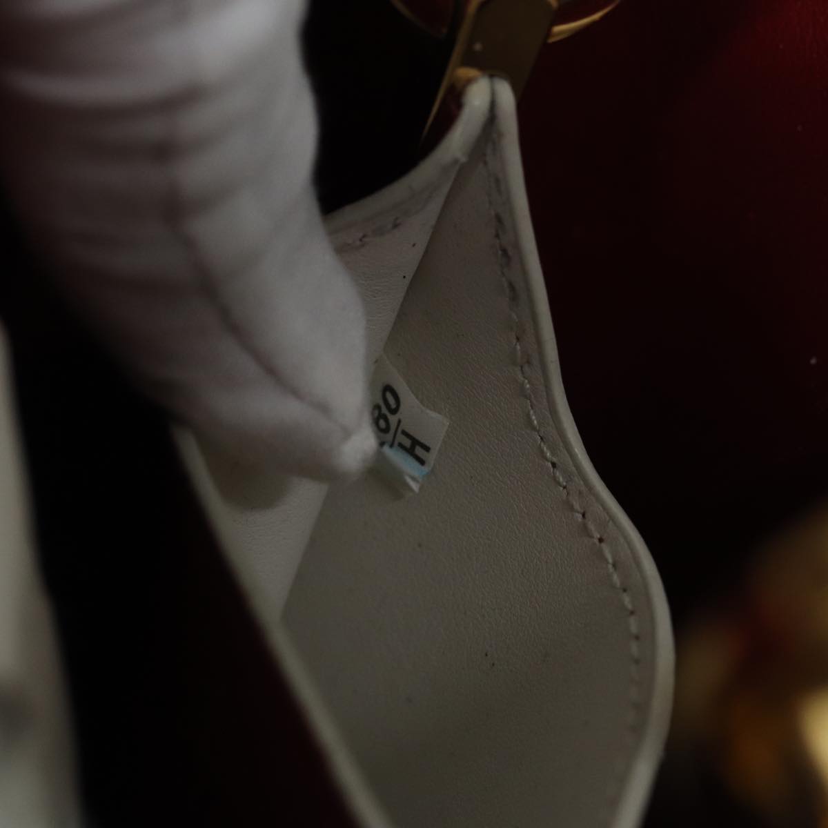 PRADA Hand Bag Safiano leather 2way White Auth 83161