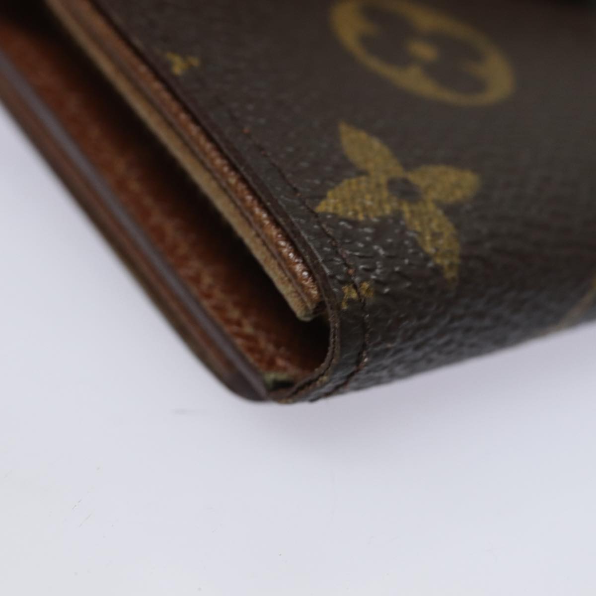 LOUIS VUITTON Monogram Porte Monnaie Billets Tresor Wallet M61730 LV Auth 83190