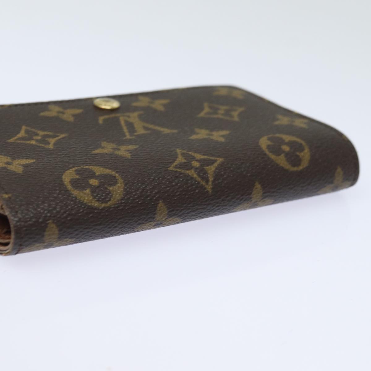 LOUIS VUITTON Monogram Porte Monnaie Billets Tresor Wallet M61730 LV Auth 83190