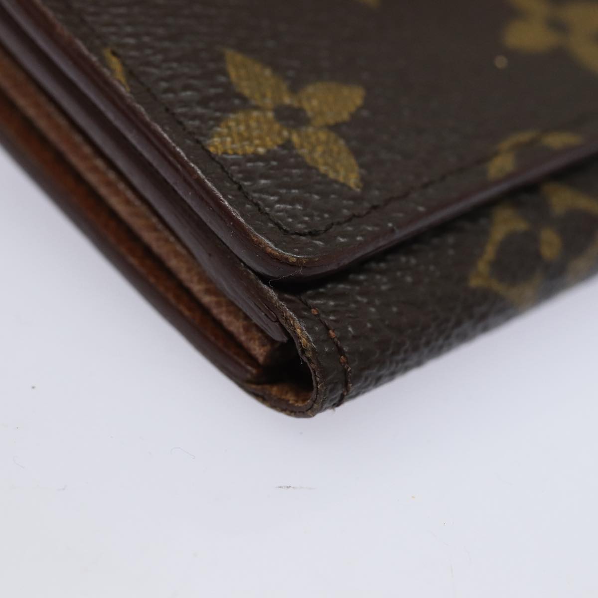 LOUIS VUITTON Monogram Porte Monnaie Billets Tresor Wallet M61730 LV Auth 83190