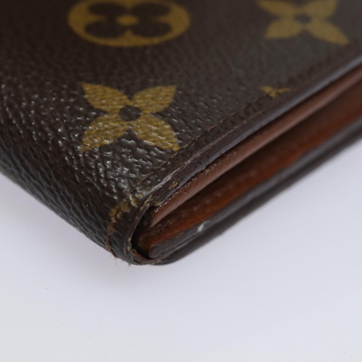 LOUIS VUITTON Monogram Porte Monnaie Billets Tresor Wallet M61730 LV Auth 83212