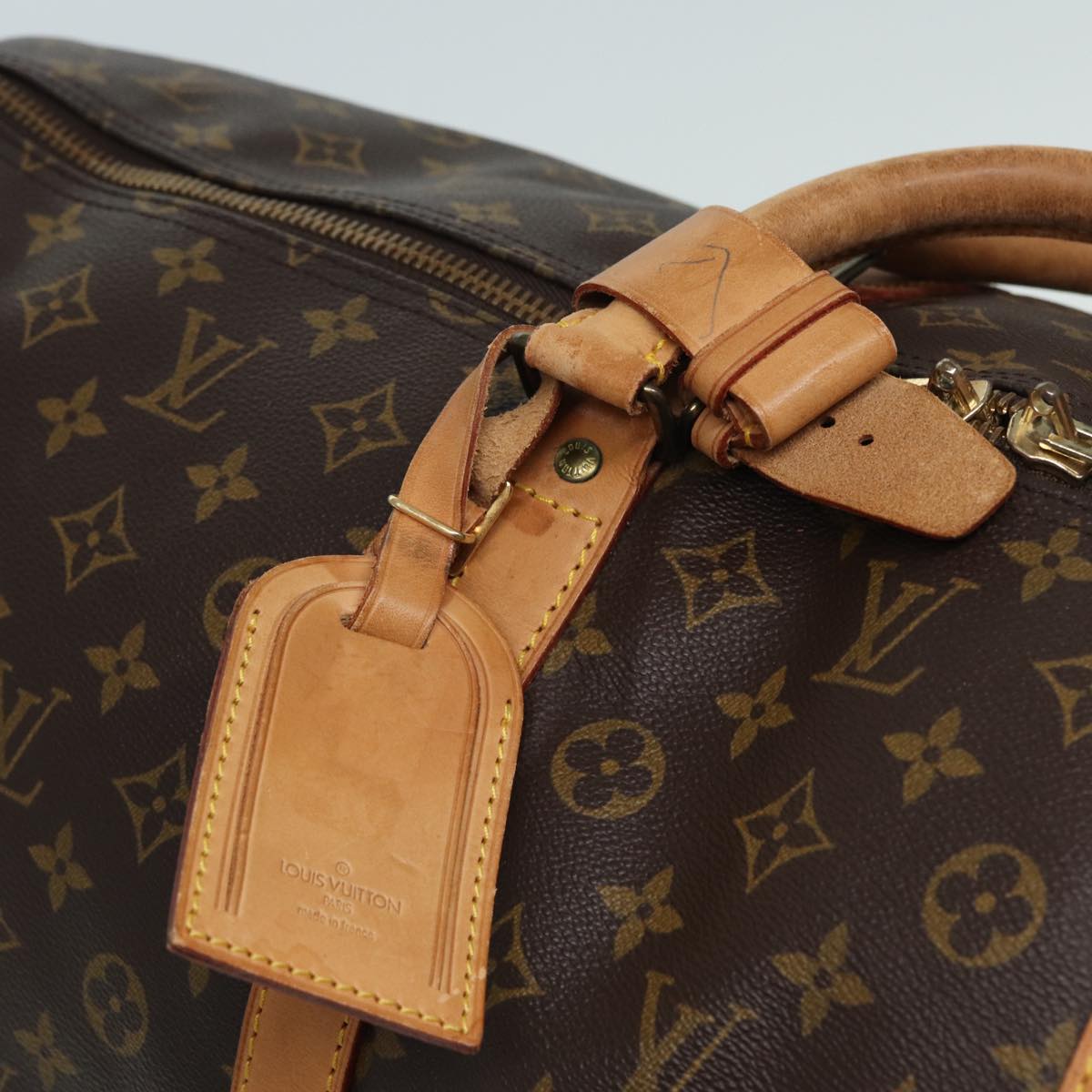 LOUIS VUITTON Monogram Keepall 60 Boston Bag M41422 LV Auth 83293