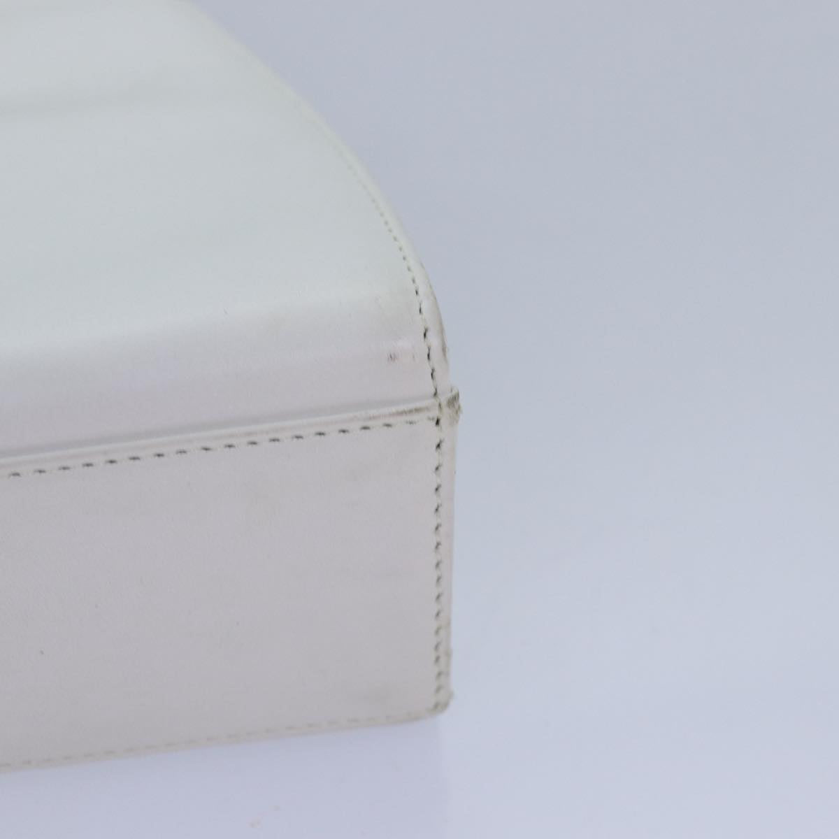 GIVENCHY Shoulder Bag Leather White Auth 83294