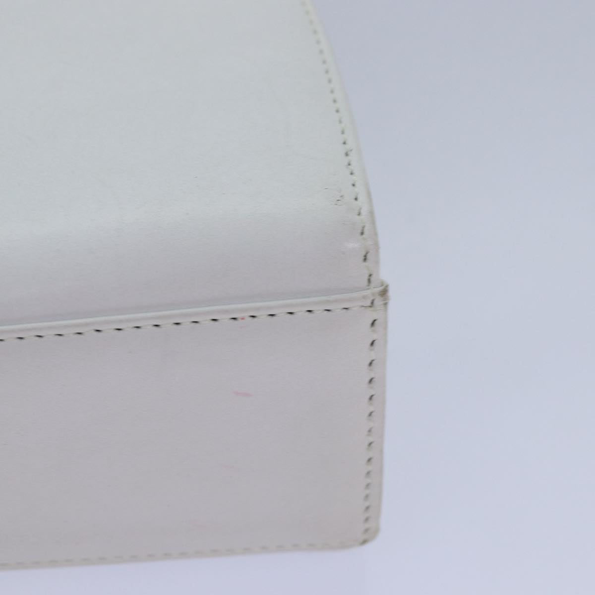 GIVENCHY Shoulder Bag Leather White Auth 83294