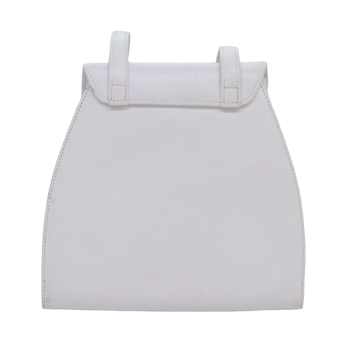 GIVENCHY Shoulder Bag Leather White Auth 83294