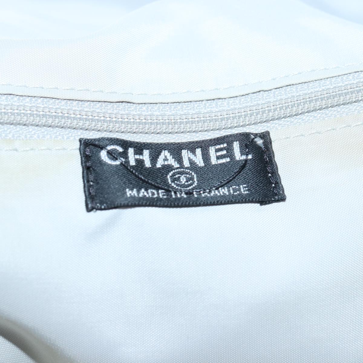 CHANEL Sports Backpack Nylon Leather Beige Gray black CC Auth 83385