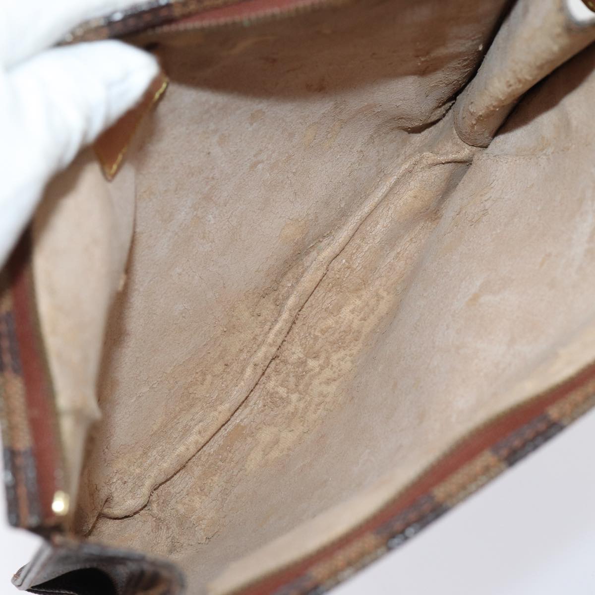 LOUIS VUITTON Damier Ebene Poche Toilette 26 Pouch N47543 LV Auth 83540