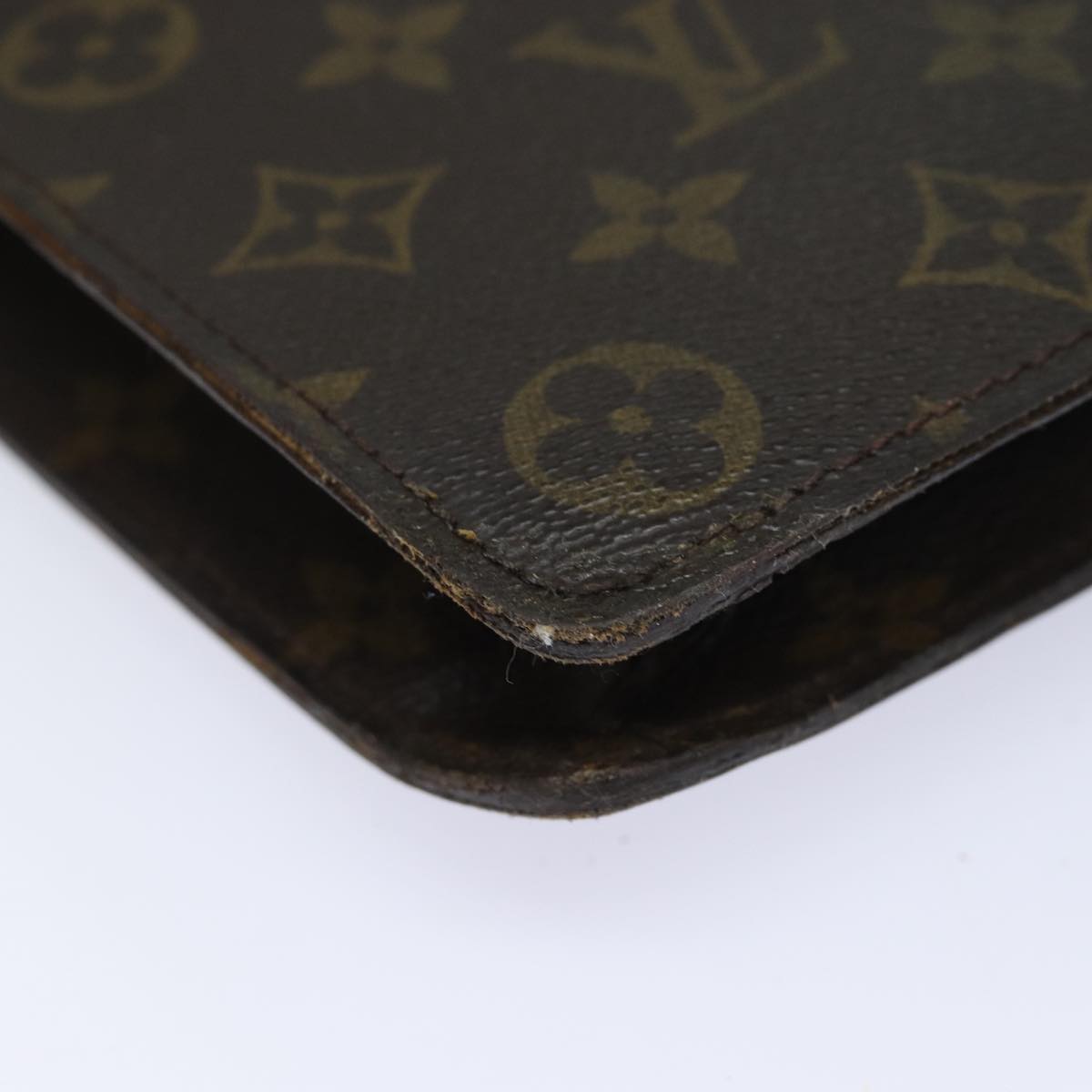 LOUIS VUITTON Monogram Porte Documents Senatur Briefcase M53335 LV Auth 83552