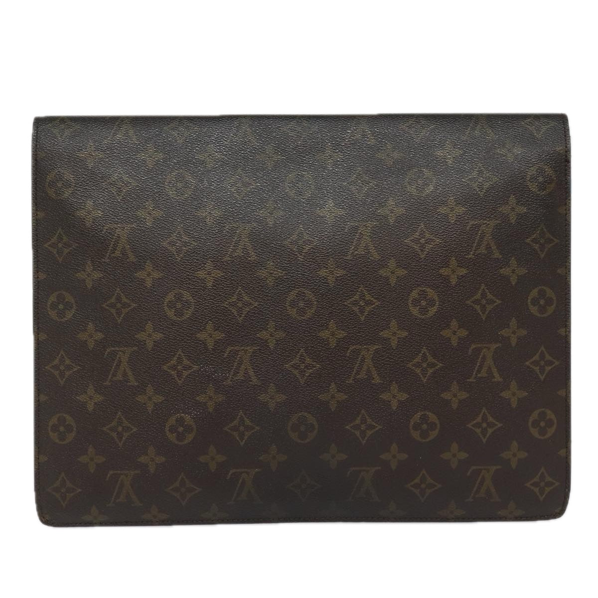 LOUIS VUITTON Monogram Porte Documents Senatur Briefcase M53335 LV Auth 83552