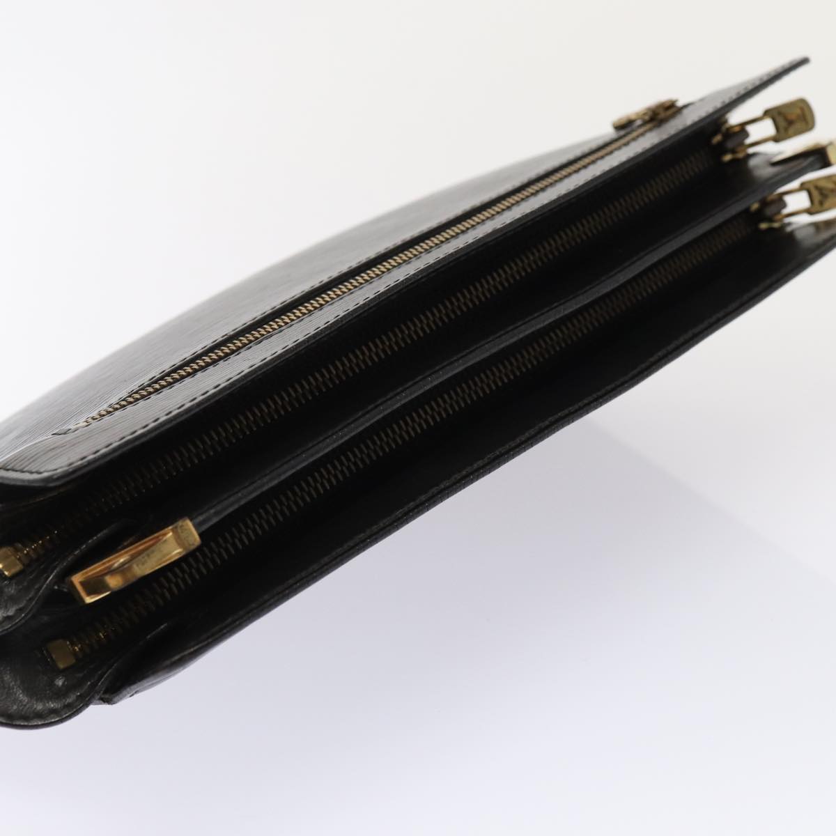 LOUIS VUITTON Epi Angian Shoulder Bag 2way Black M52112 LV Auth 83584