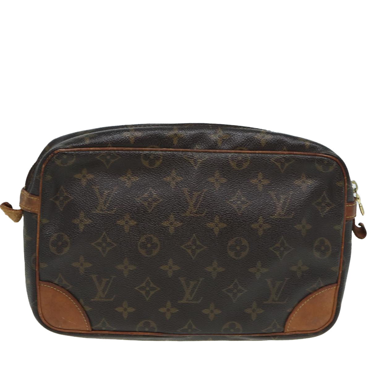 LOUIS VUITTON Monogram Compiegne 28 Clutch Bag M51845 LV Auth 83591