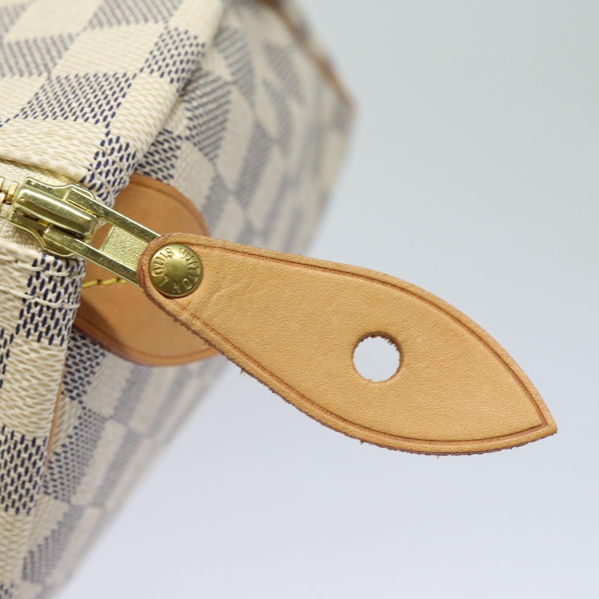 LOUIS VUITTON Damier Azur Speedy 30 Hand Bag N41533 LV Auth 83636SAV