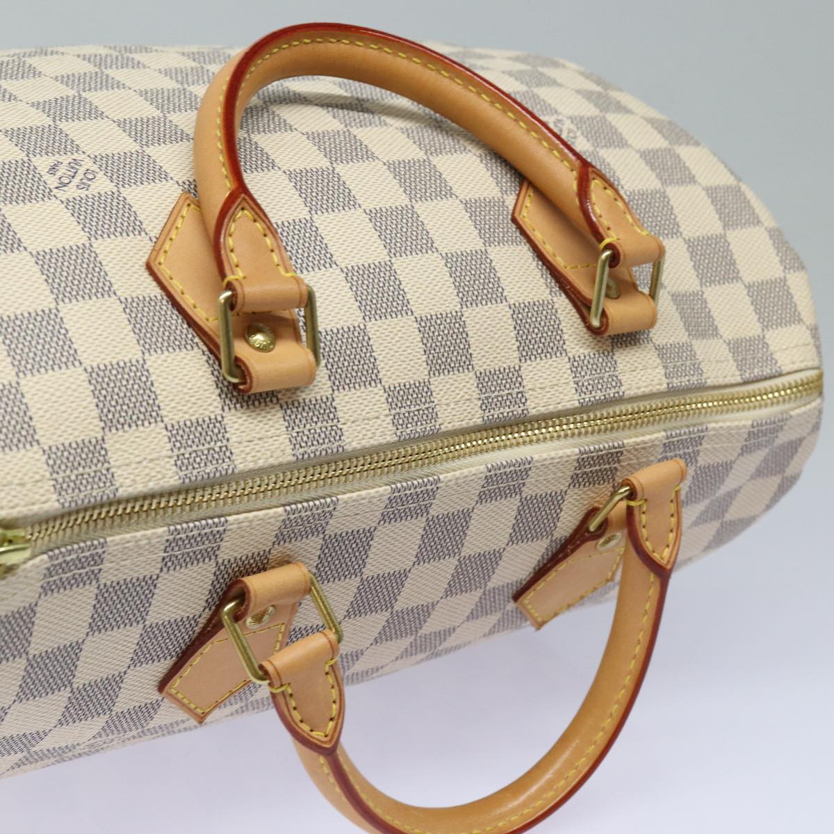 LOUIS VUITTON Damier Azur Speedy 30 Hand Bag N41533 LV Auth 83636SAV