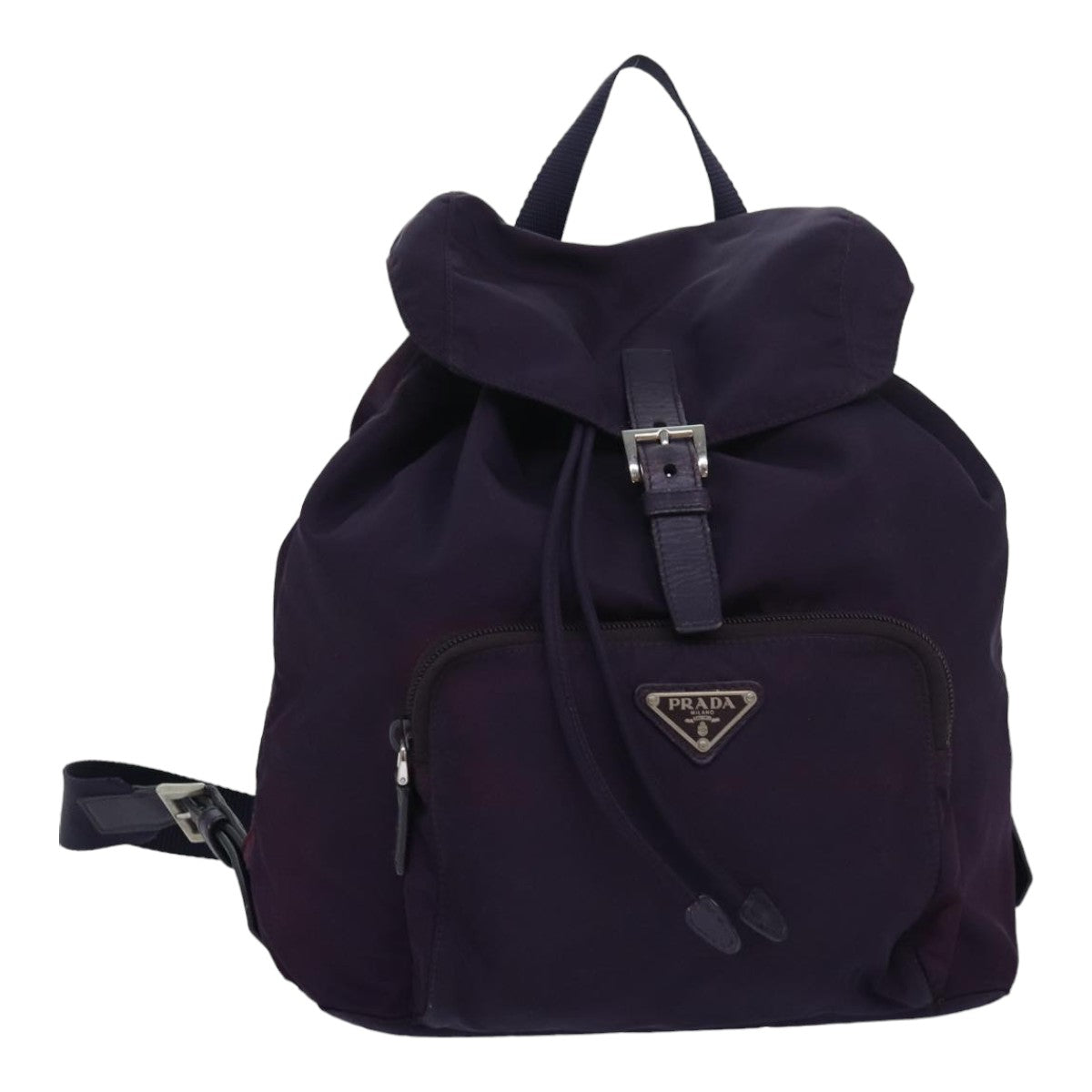 PRADA Backpack Nylon Purple Auth 83697