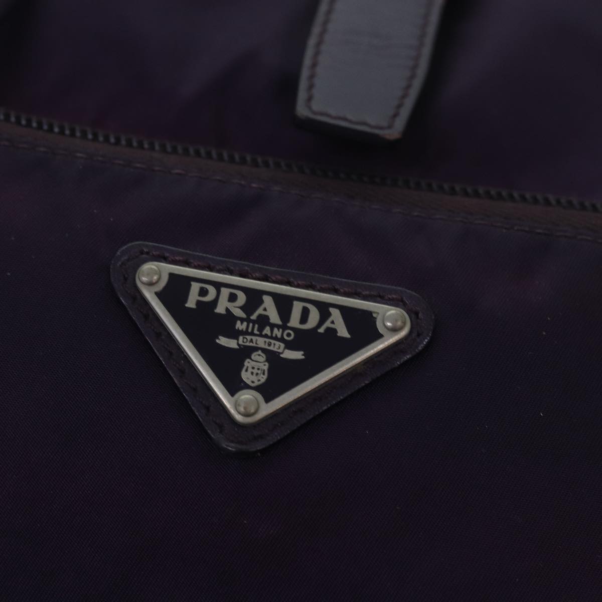 PRADA Backpack Nylon Purple Auth 83697