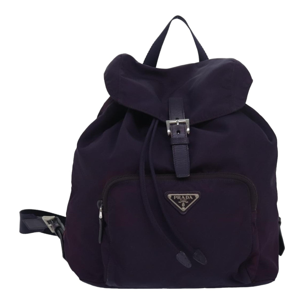 PRADA Backpack Nylon Purple Auth 83697