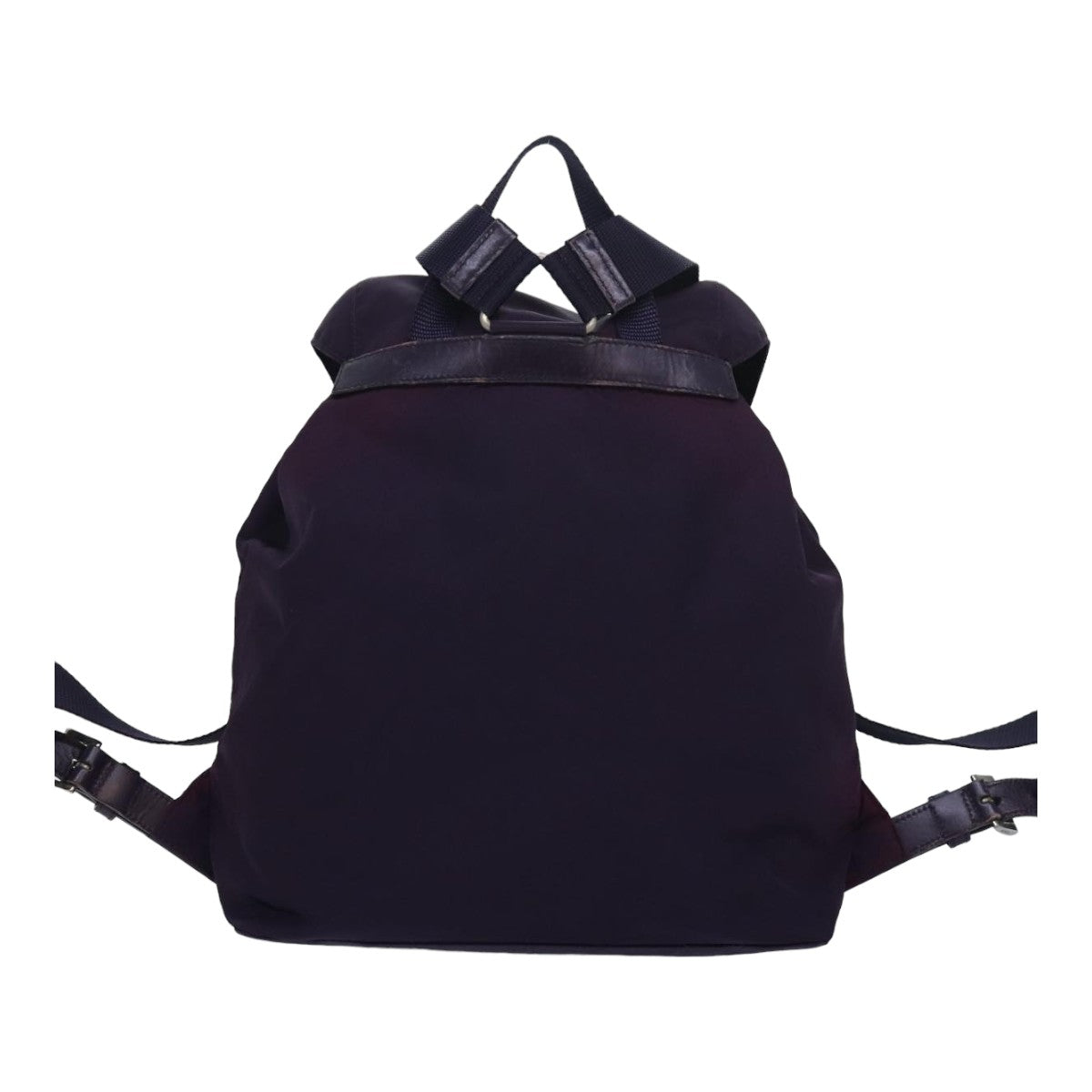 PRADA Backpack Nylon Purple Auth 83697