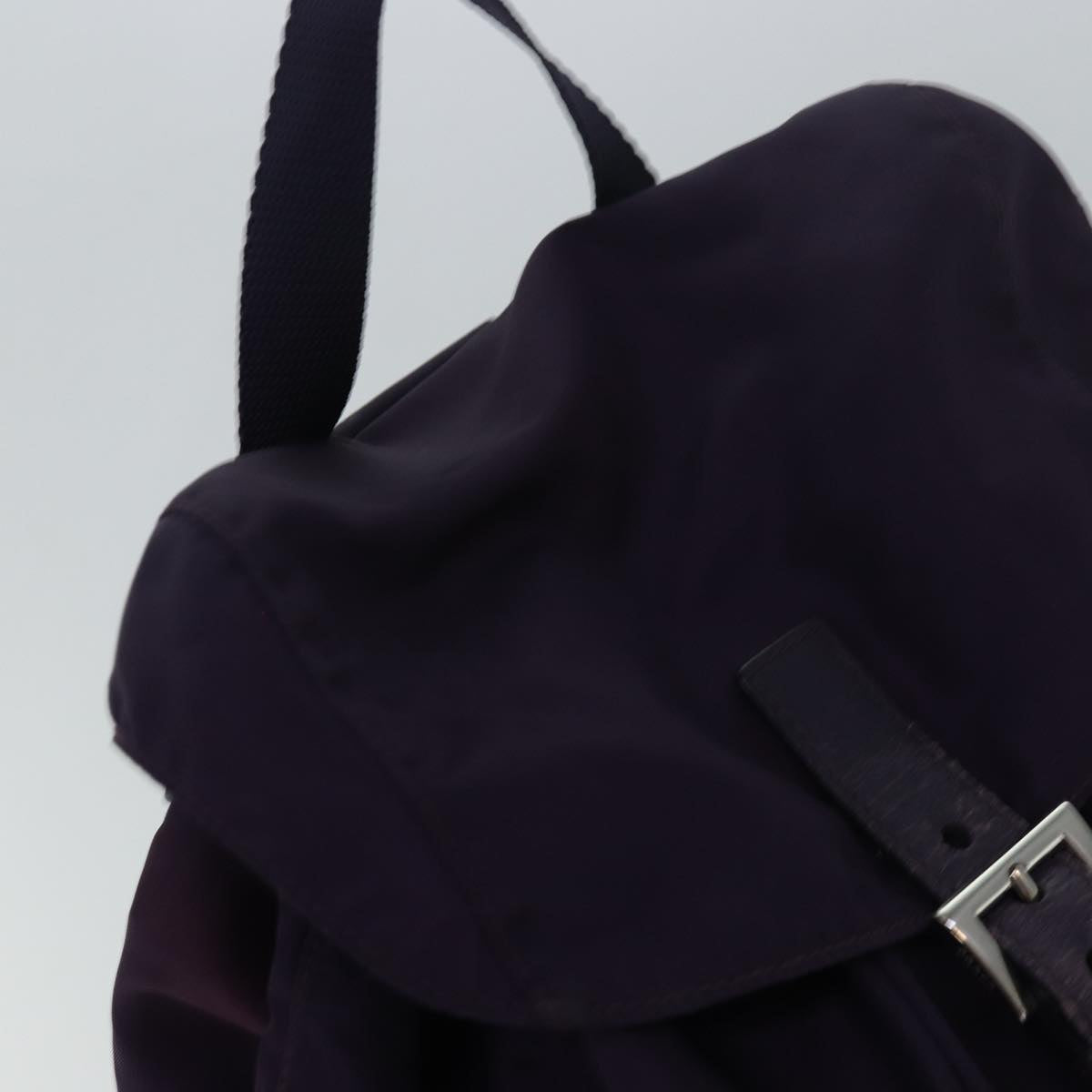 PRADA Backpack Nylon Purple Auth 83697