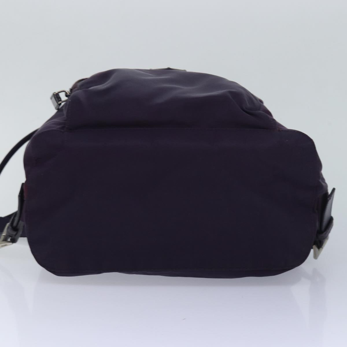 PRADA Backpack Nylon Purple Auth 83697