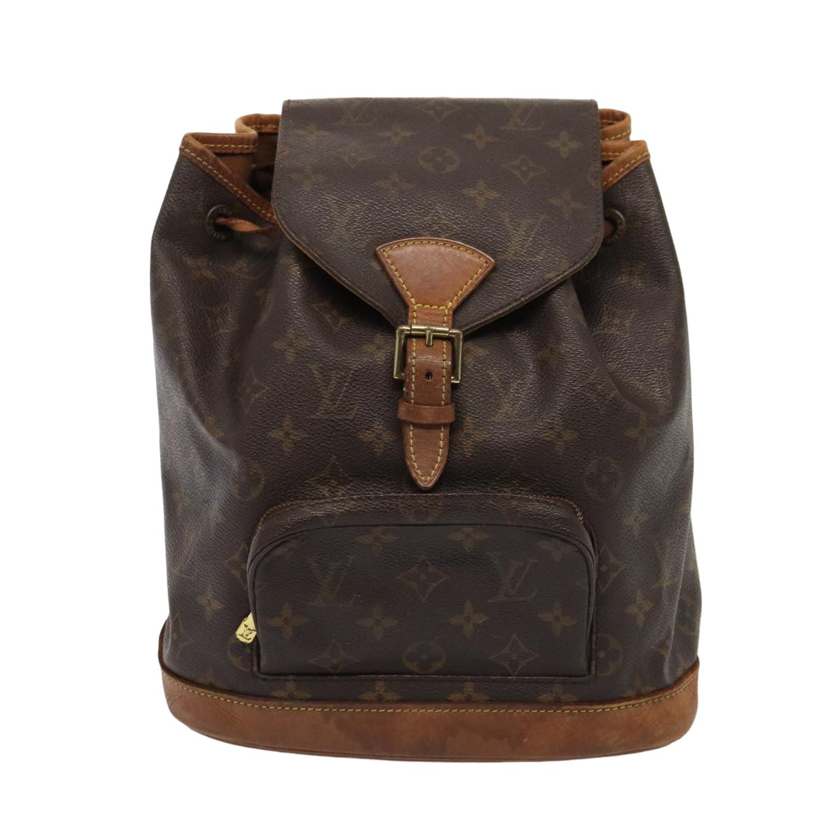 LOUIS VUITTON Monogram Montsouris MM Backpack M51136 LV Auth 83795