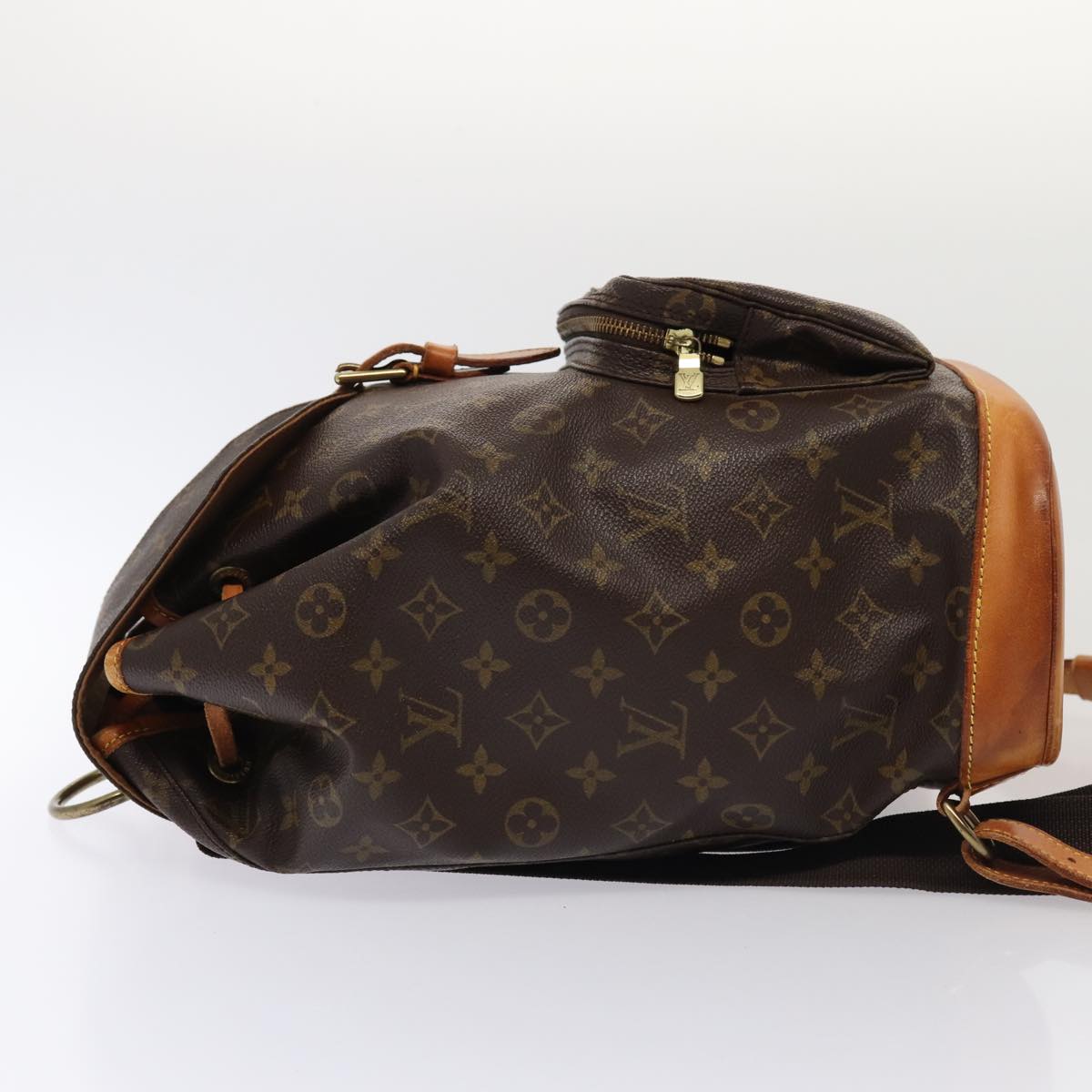 LOUIS VUITTON Monogram Montsouris GM Backpack M51135 LV Auth 83796