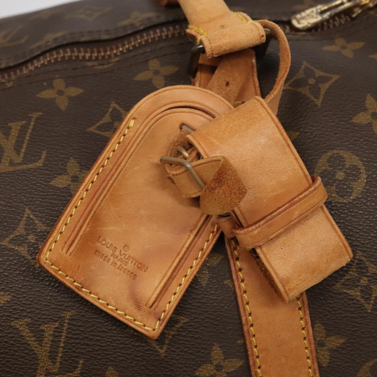 LOUIS VUITTON Monogram Keepall Bandouliere 60 Boston Bag M41412 LV Auth 83919