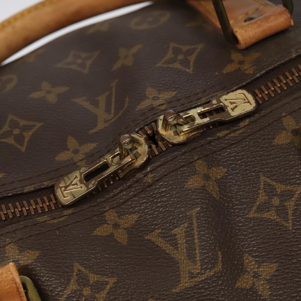 LOUIS VUITTON Monogram Keepall Bandouliere 60 Boston Bag M41412 LV Auth 83919