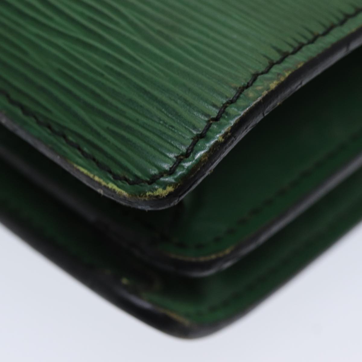 LOUIS VUITTON Epi Serviette Ambassador Business Bag Green M54412 LV Auth 84072