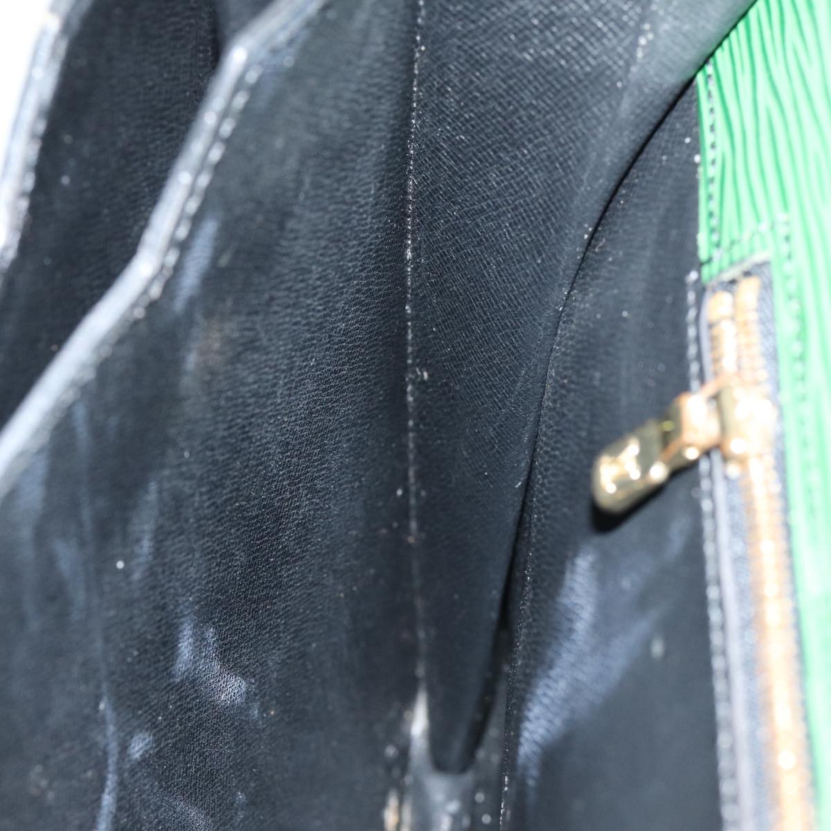 LOUIS VUITTON Epi Serviette Ambassador Business Bag Green M54412 LV Auth 84072