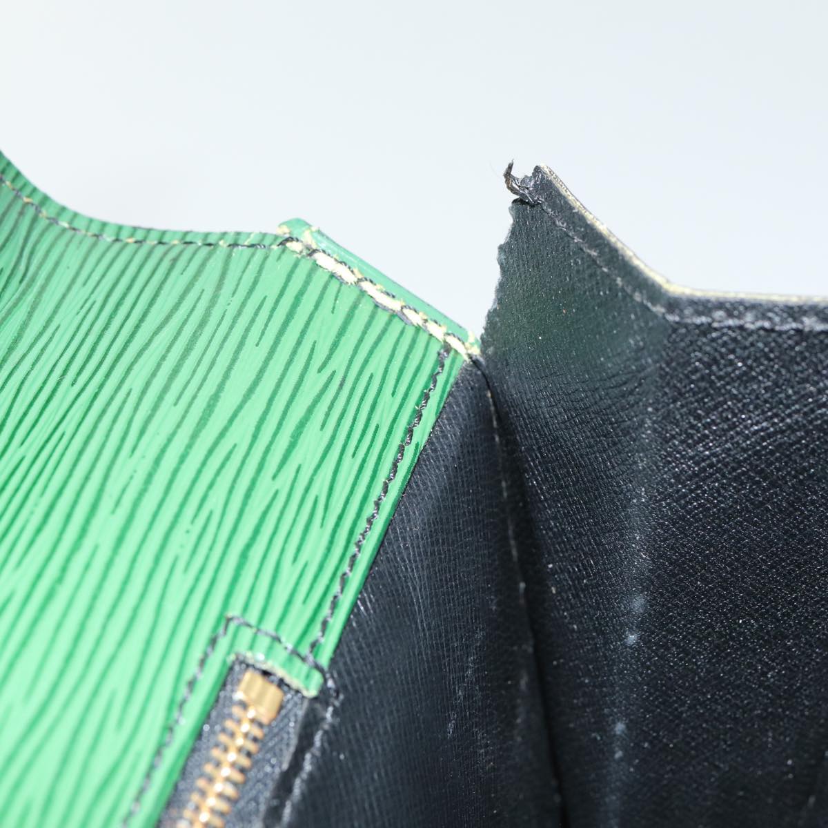 LOUIS VUITTON Epi Serviette Ambassador Business Bag Green M54412 LV Auth 84072