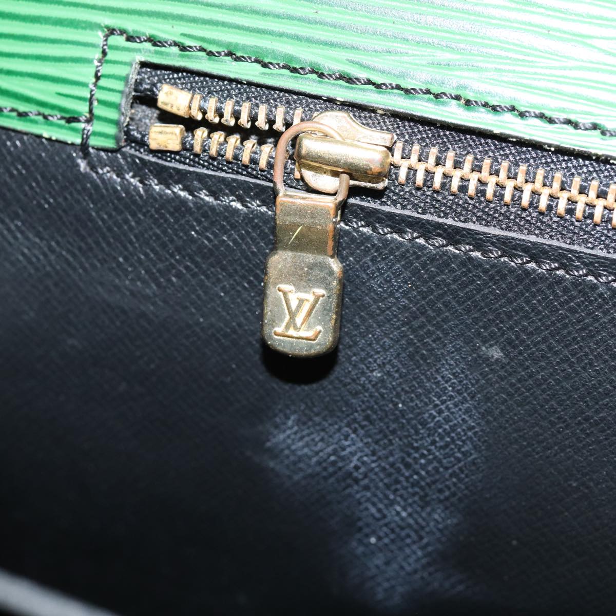 LOUIS VUITTON Epi Serviette Ambassador Business Bag Green M54412 LV Auth 84072