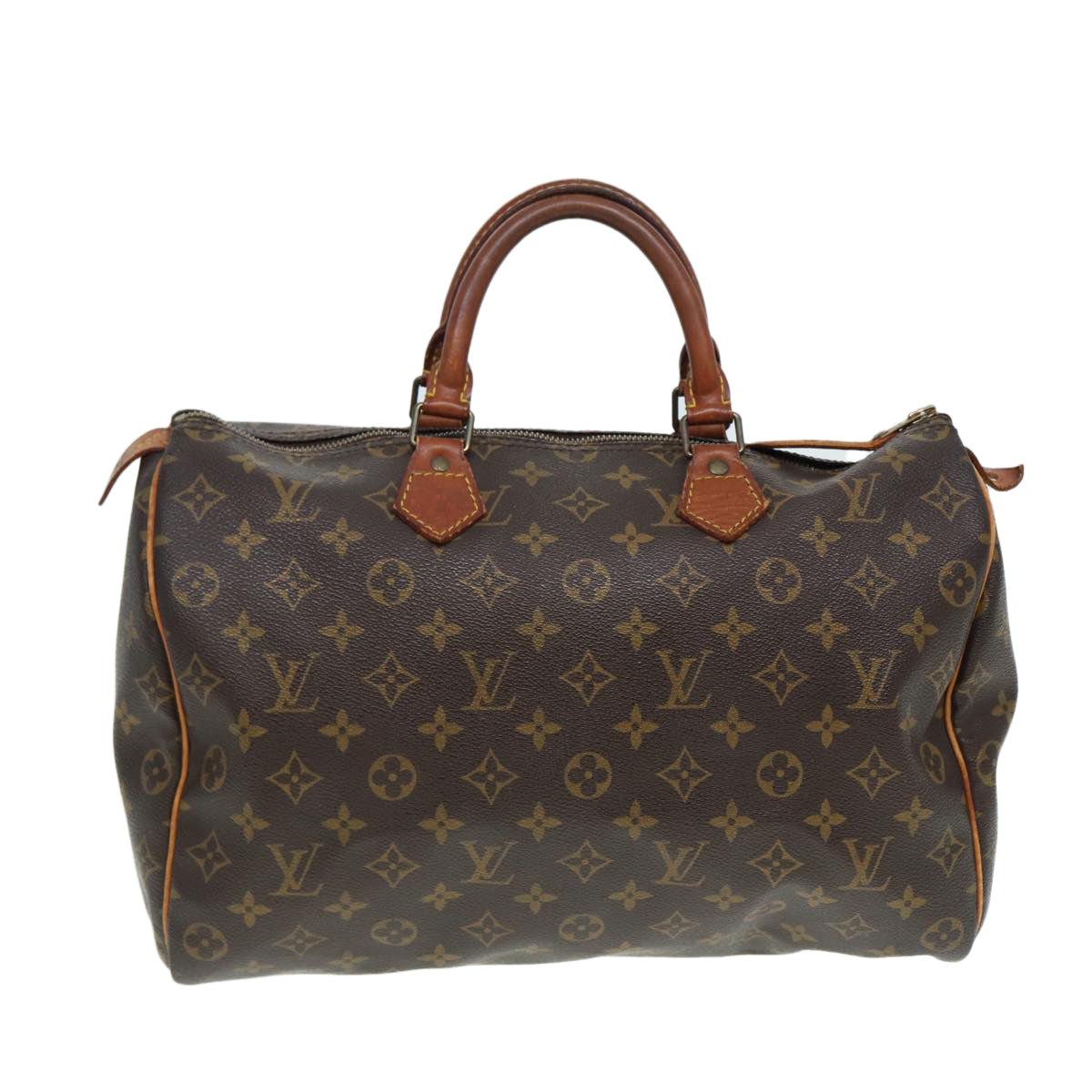 LOUIS VUITTON Monogram Speedy 35 Hand Bag M41524 LV Auth 84104