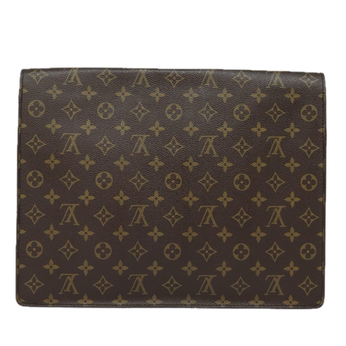 LOUIS VUITTON Monogram Porte Documents Senatur Briefcase M53335 LV Auth 84169