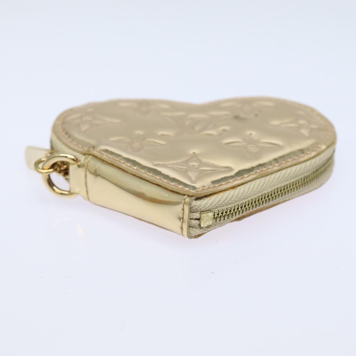 LOUIS VUITTON Monogram Miroir Porte Monnaie Coeur Purse Dore M93567 Auth 84185