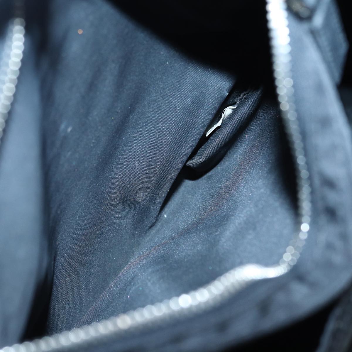 PRADA Tote Bag Nylon Black Auth 84242