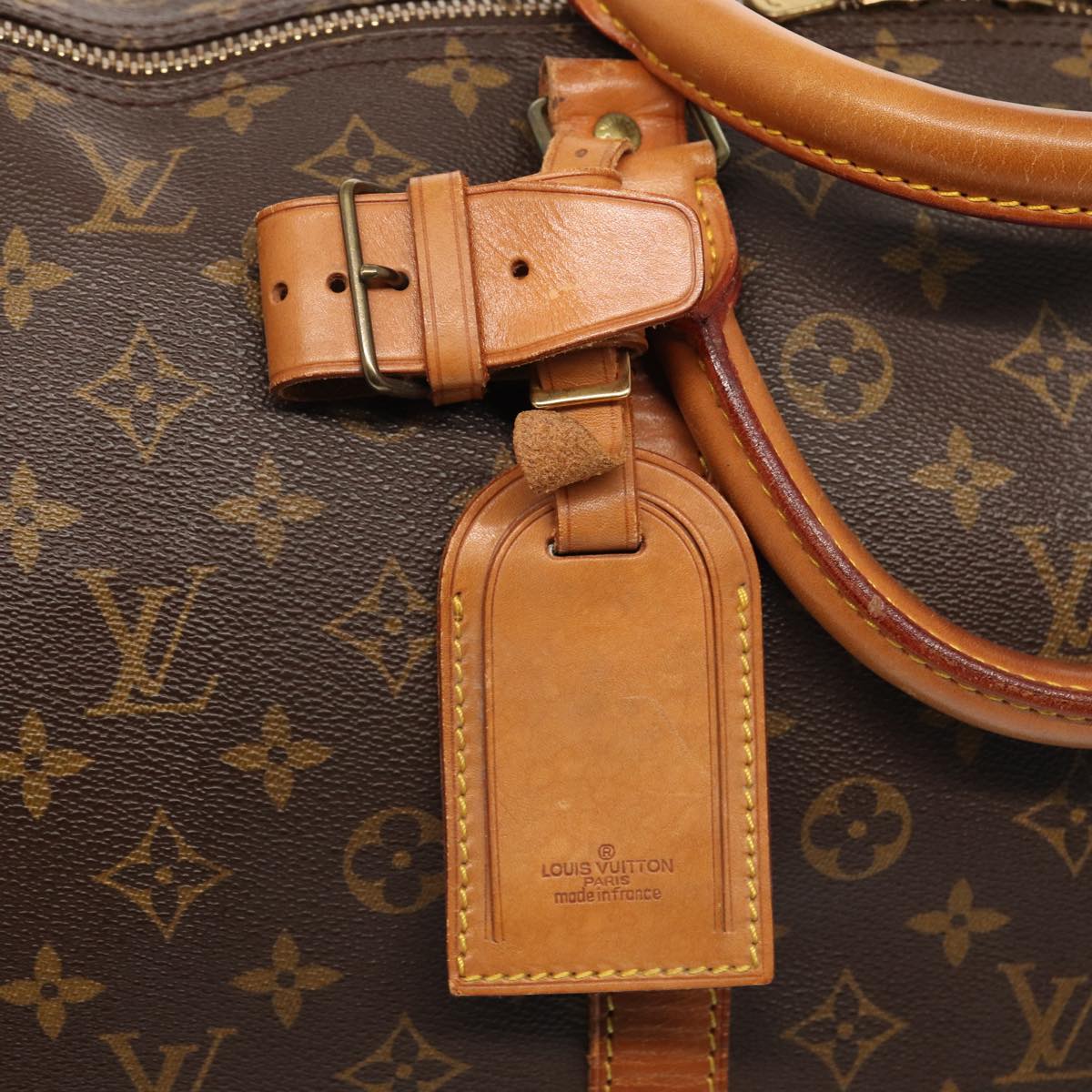 LOUIS VUITTON Monogram Keepall 60 Boston Bag M41422 LV Auth 84255