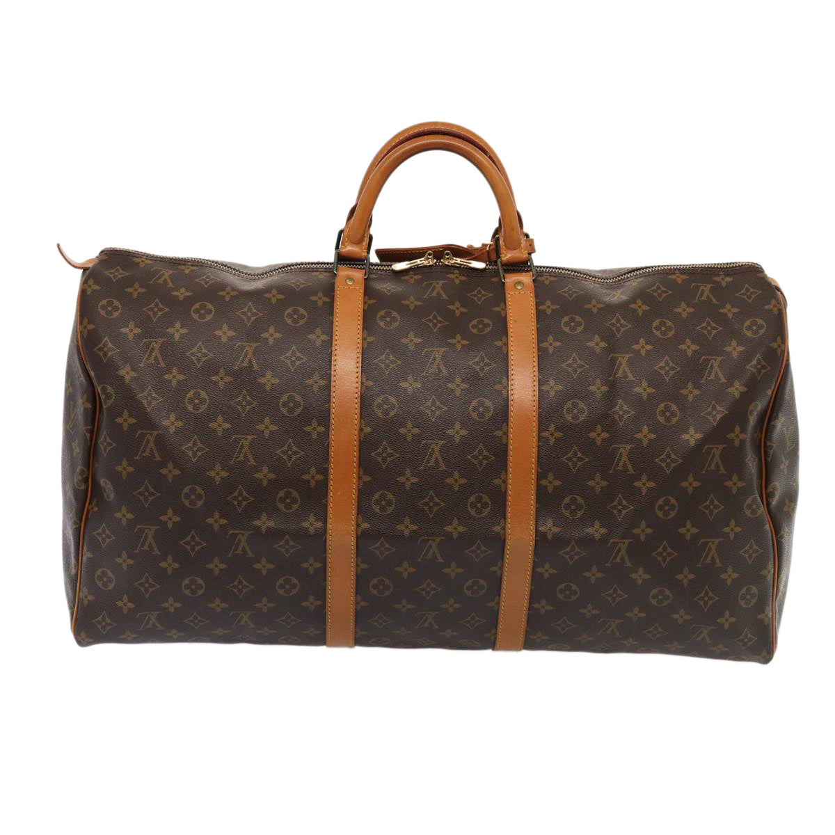 LOUIS VUITTON Monogram Keepall 60 Boston Bag M41422 LV Auth 84255