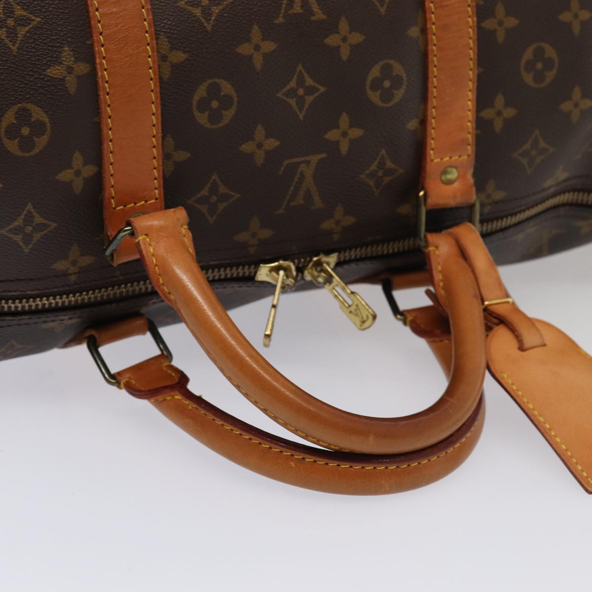 LOUIS VUITTON Monogram Keepall 60 Boston Bag M41422 LV Auth 84255